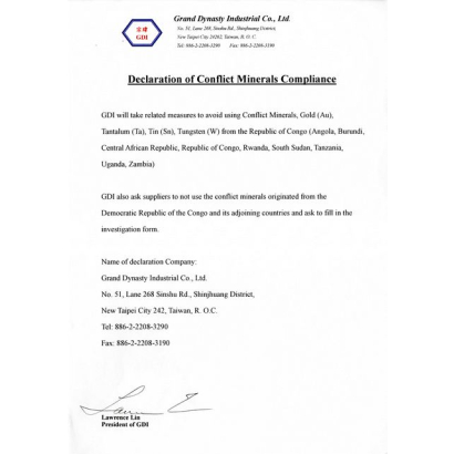 Declaration of Conflict Mineral Compliance _無衝突礦產聲明_.jpg