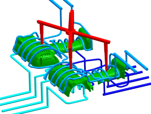 Conformal Cooling Channel Structure Diagram