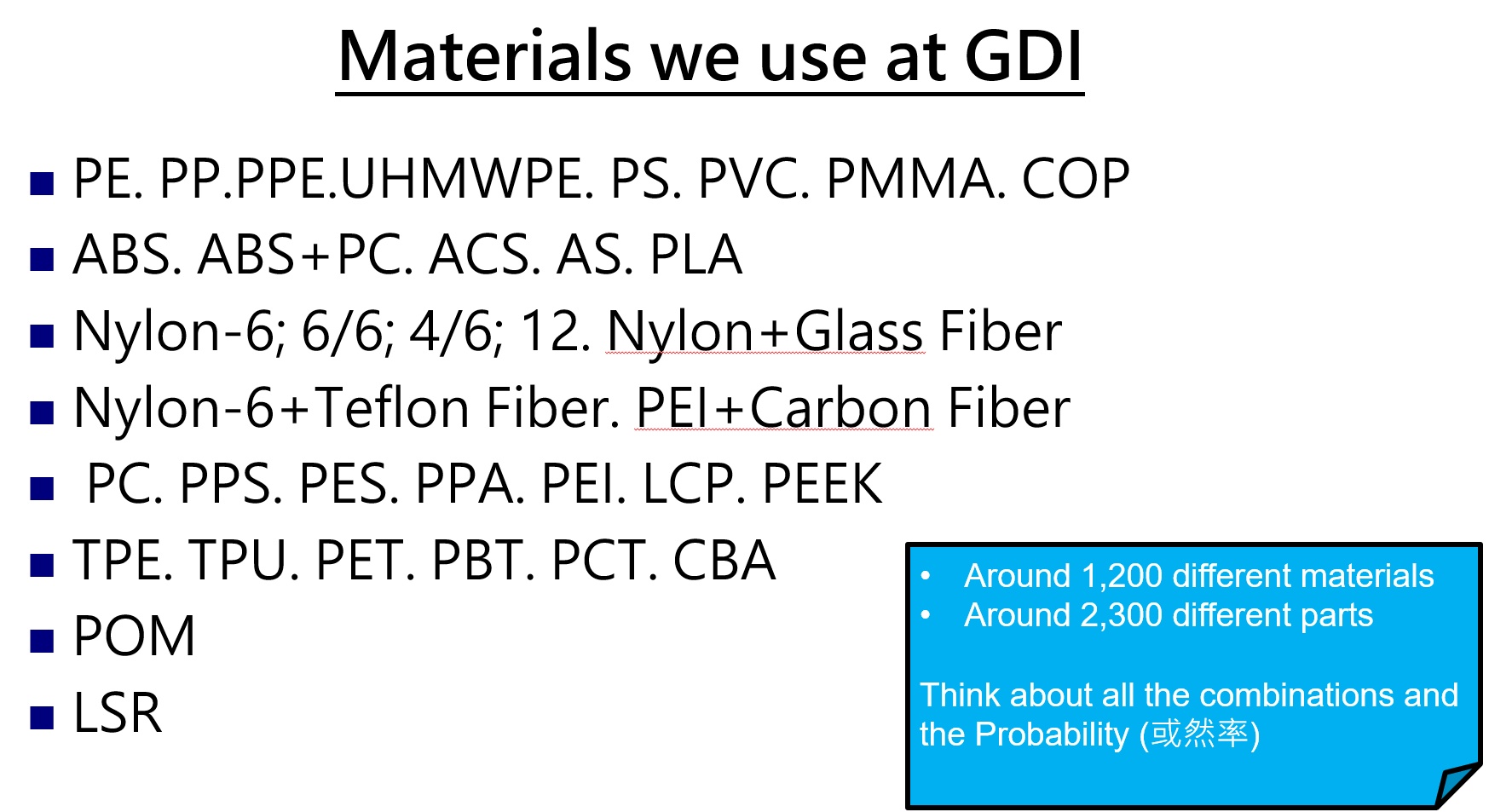 Injection Molding Machine Fleet