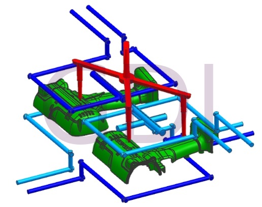 Conventional Straight Water Line Design Comparison (Conventional Water Line)